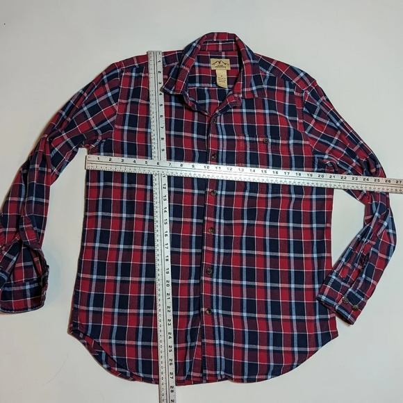 Blue Mountain Red & Blue  Collared Button Down Mens Medium - Picture 7 of 7